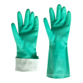 oil-proof waterproof rubber fleece lining labor gloves